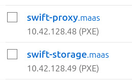 IP das VMs no MAAS